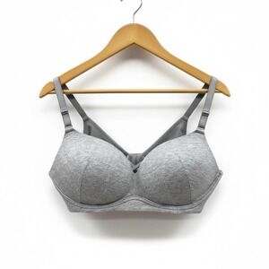 Torrid Dream Wire free Push Up Bra Cage Heathered Gray Jersey Knit Size 42C